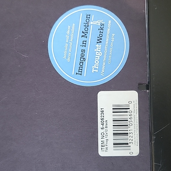 Frog on leaf lenticular décor - Picture 4 of 5